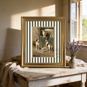 Framed Vintage Equestrian Art